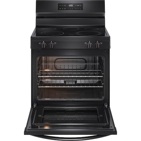 Frigidaire Frigidaire 30-in. Electric Range with EvenTemp and Steam Clean Technology, Black FCRE3062AB